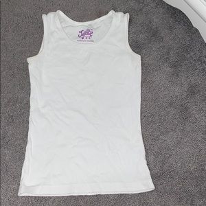 💗white tank top from Justice size 8
